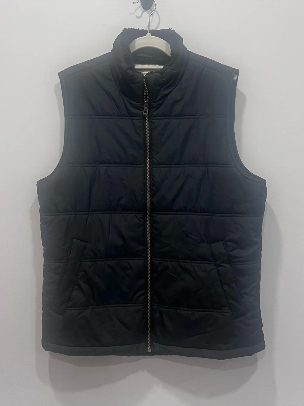 Weatherproof Vintage Men's Black Quilted Zip Vest